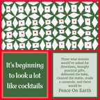 Beginning to Look a Lot Like Cocktails Double-Sided Holiday Napkins