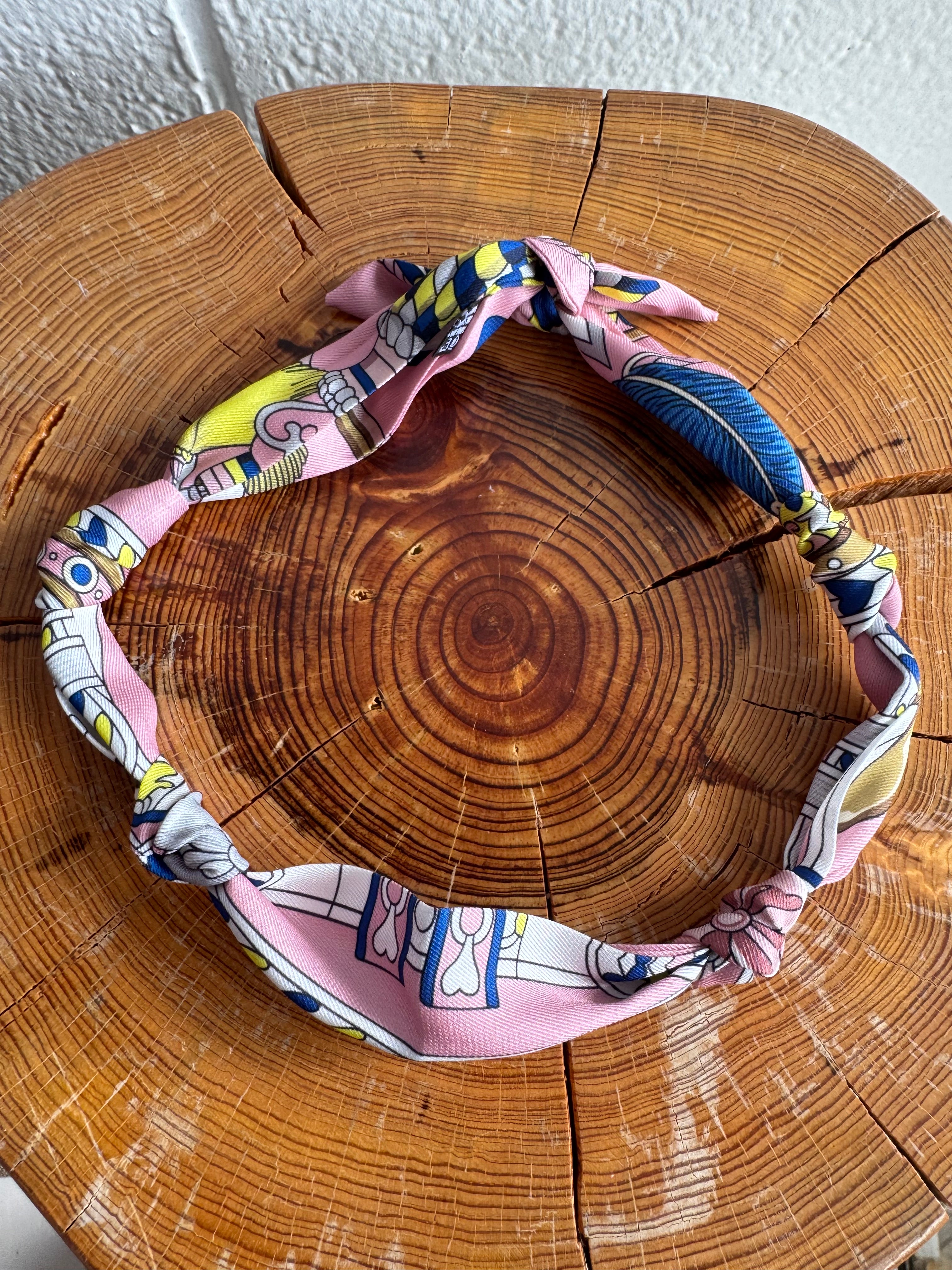 Knotted Bandana Scarf Necklace - Blush Belle