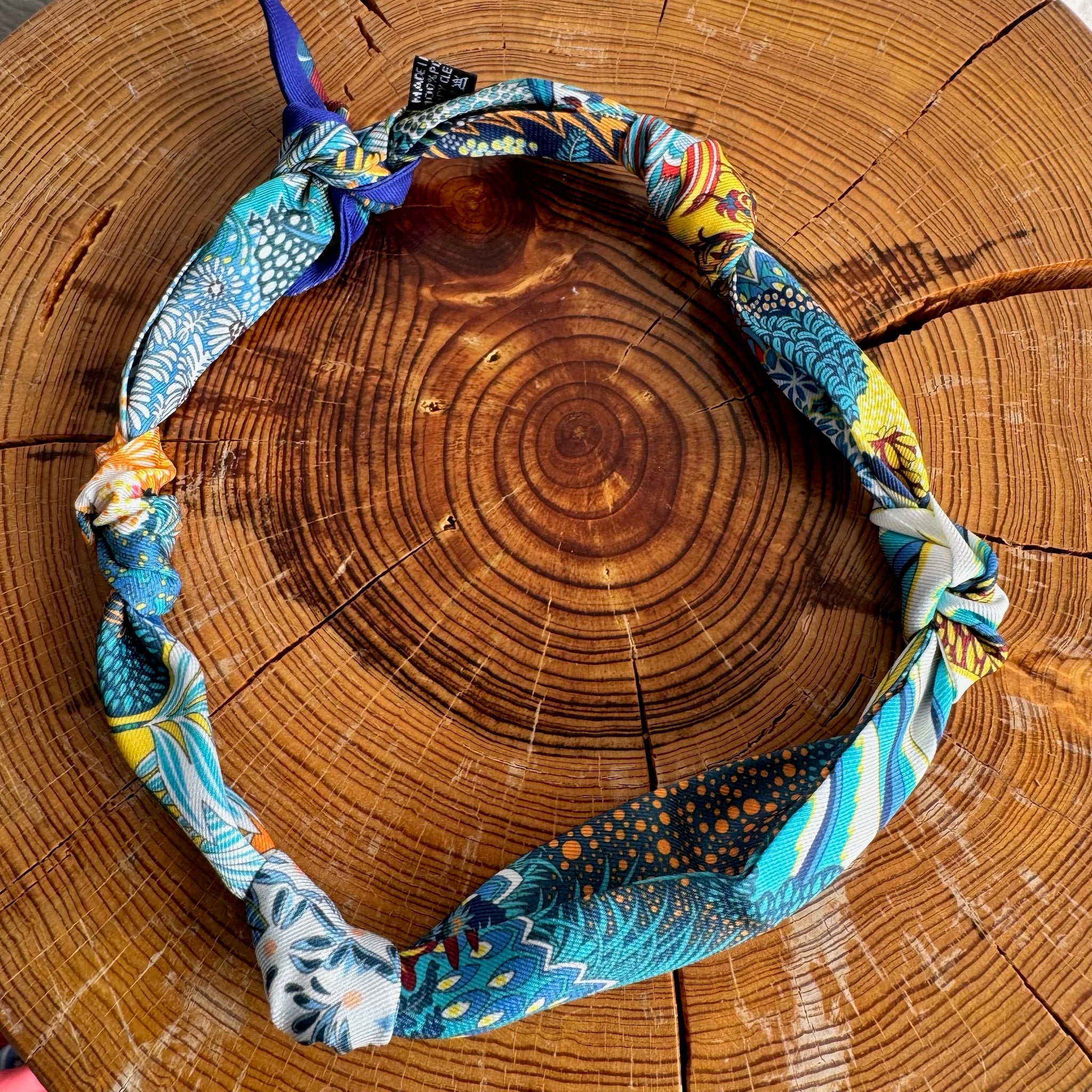 Knotted Bandana Scarf Necklace - Desert Bloom