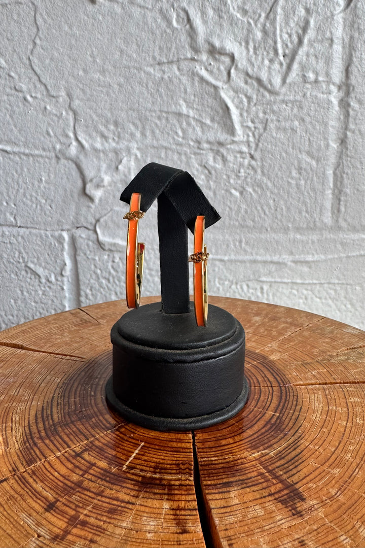 BRIANNA CANNON | OSU LOGO HOOP EARRINGS