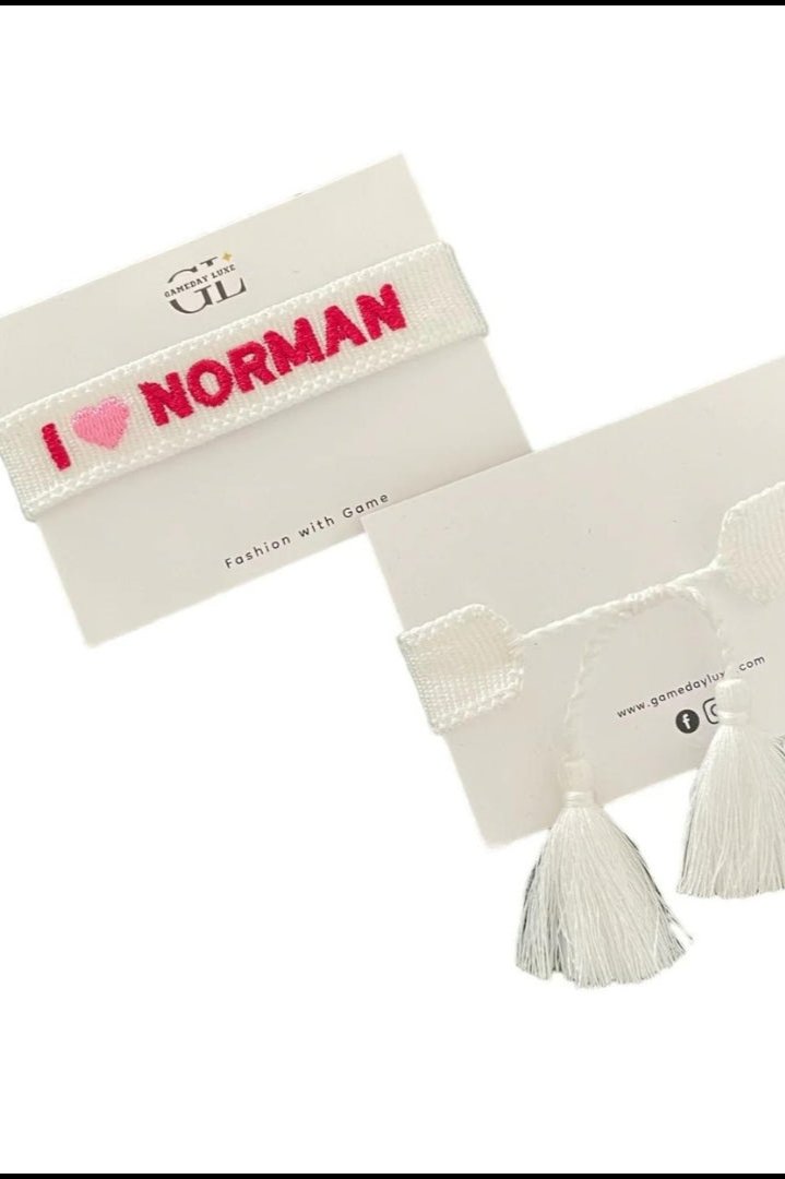 I ❤️  Norman Team Tassel Bracelet