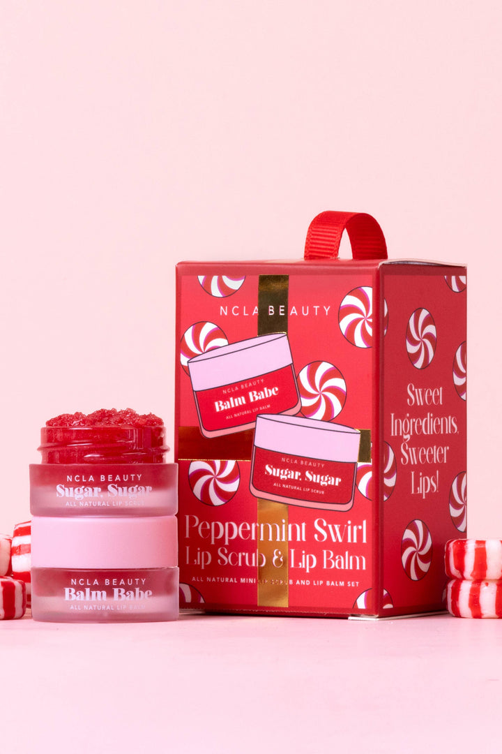 Peppermint Swirl Lip Treatment Holiday Ornament Gift Set