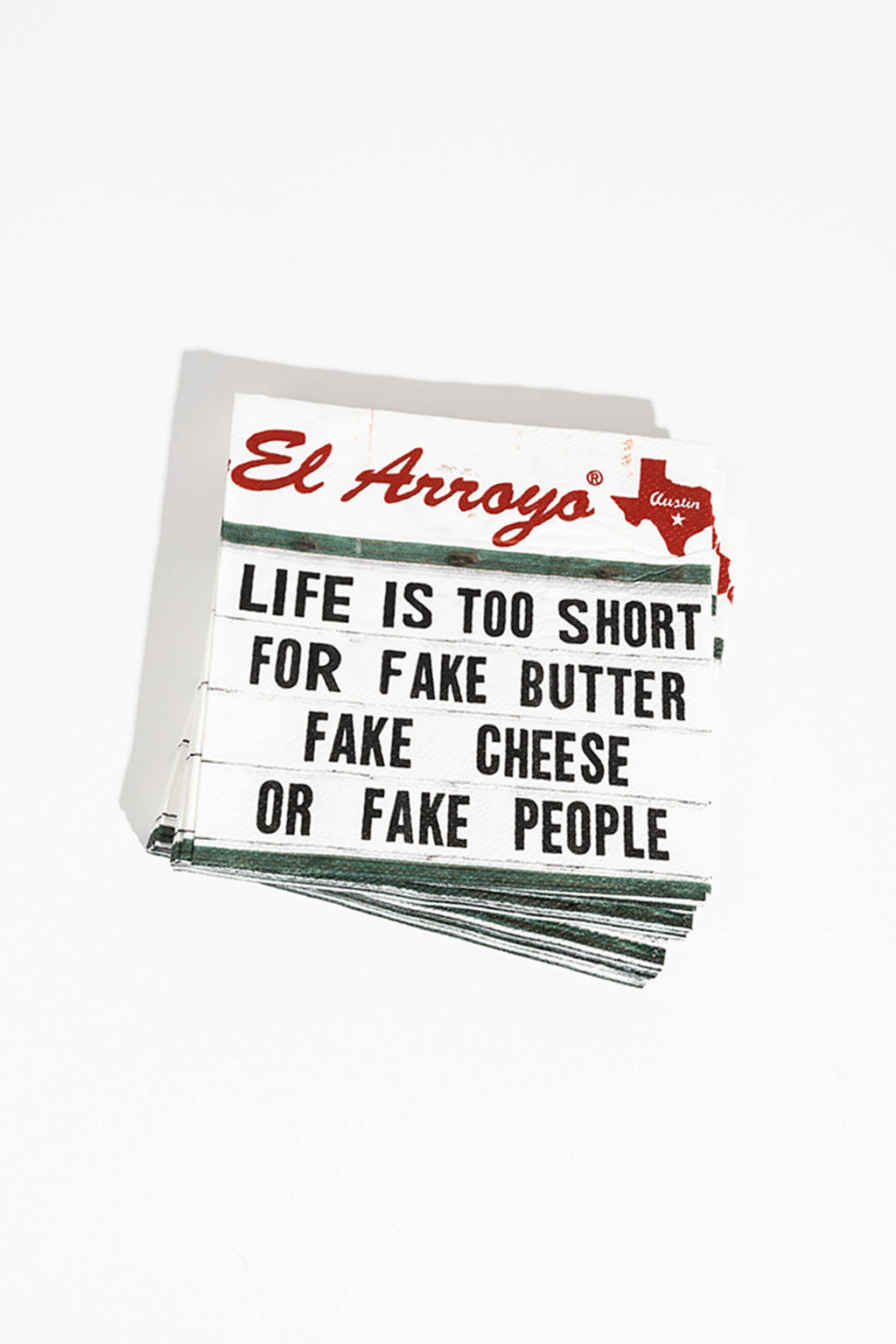 Cocktail Napkins (Pack of 20) - Fake Cheese