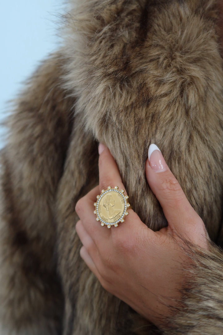 Chansuttpearls | BLING COIN RING