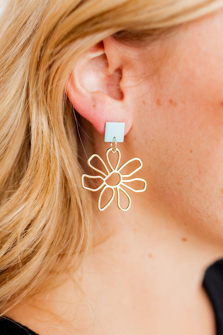 Daisy Blue Earrings