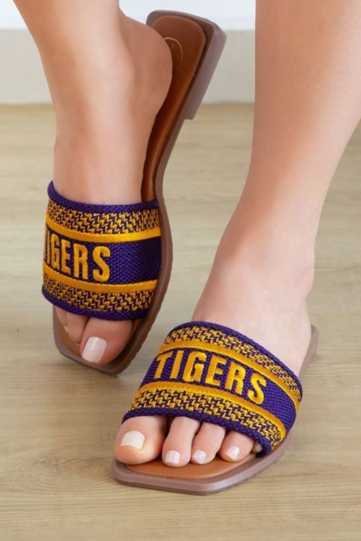 TIGERS GAME DAY SANDALS