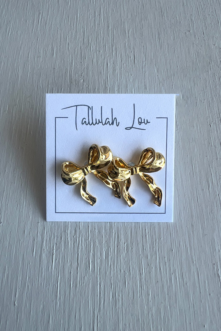 GOLDEN BOW EARRINGS