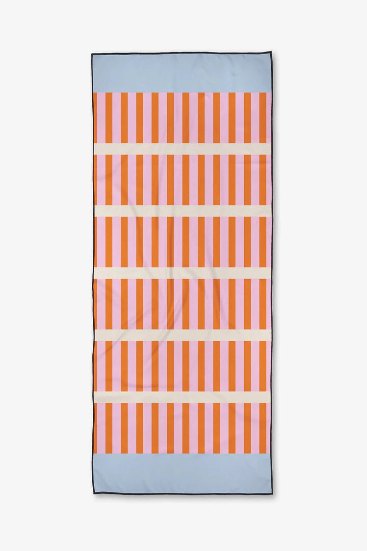 Geometry: Red Glow Beach Towel