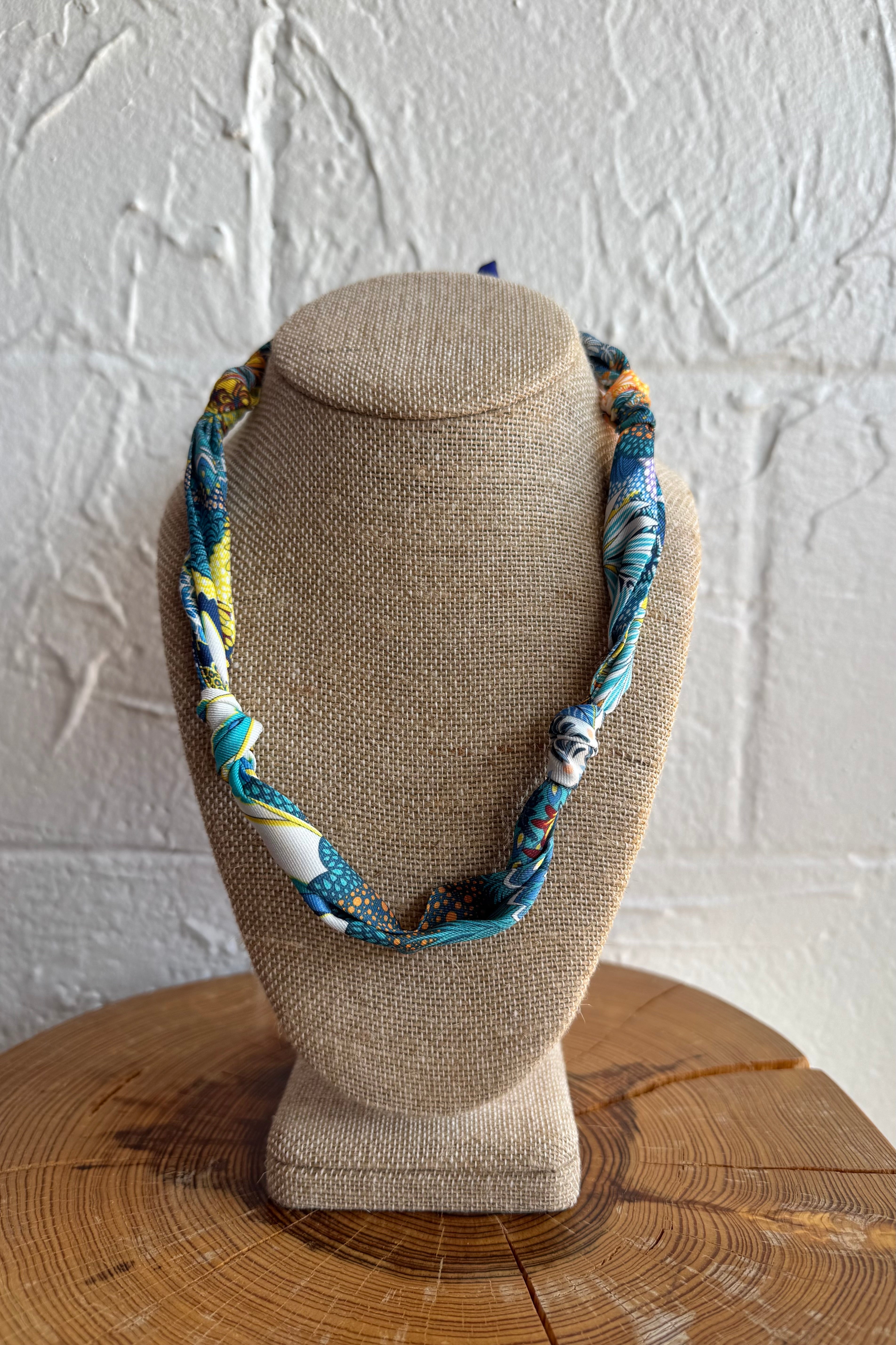 Knotted Bandana Scarf Necklace - Desert Bloom