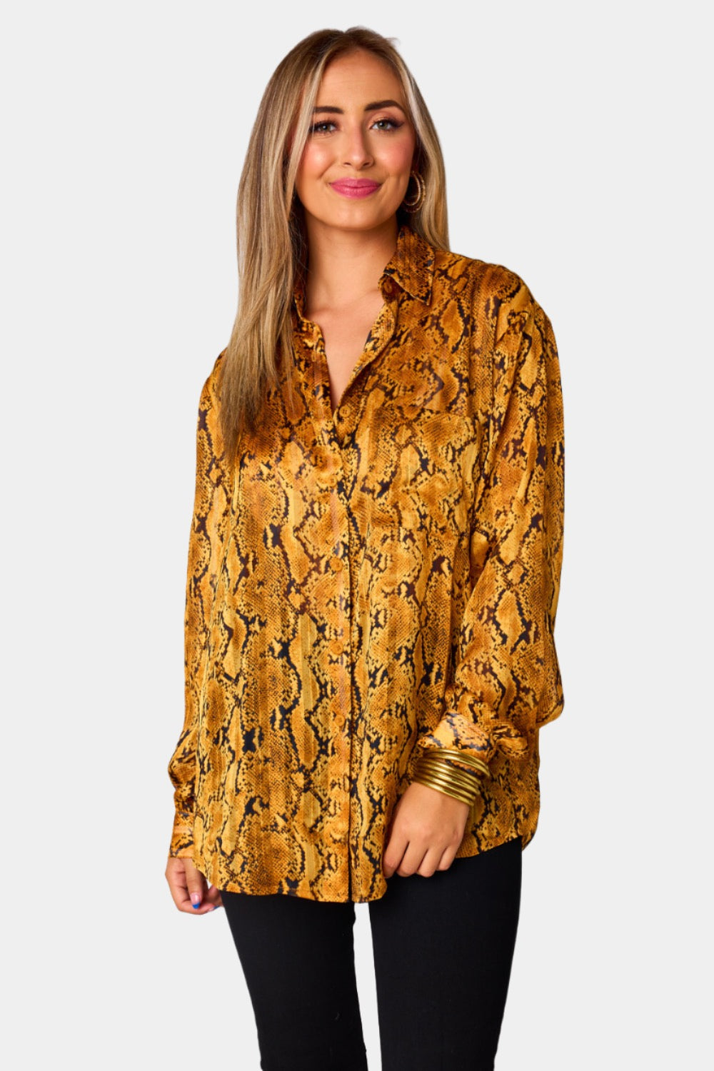 BuddyLove: Portia Loose Button Up Top