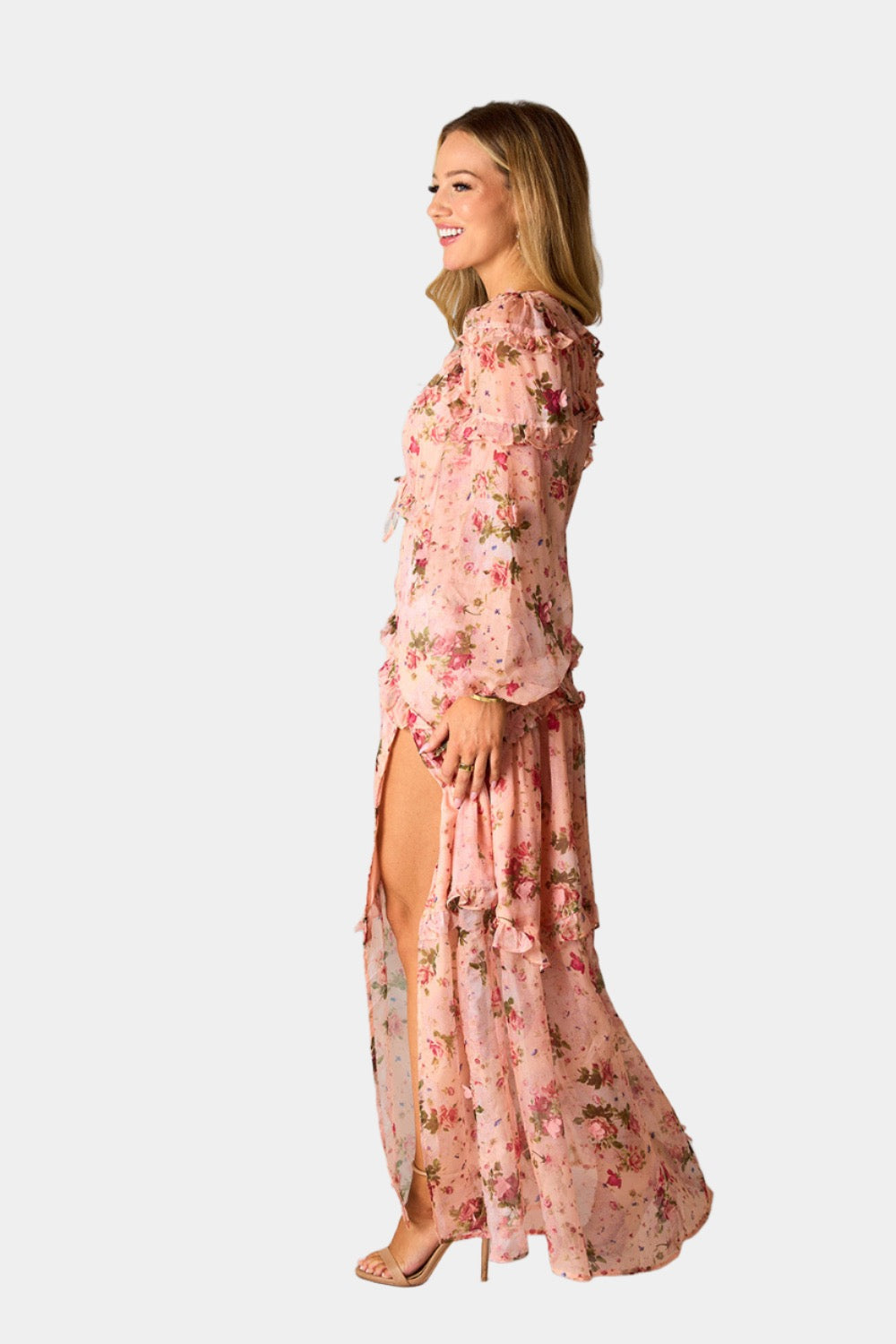 Pia Long Sleeve Maxi Dress in Spellbound