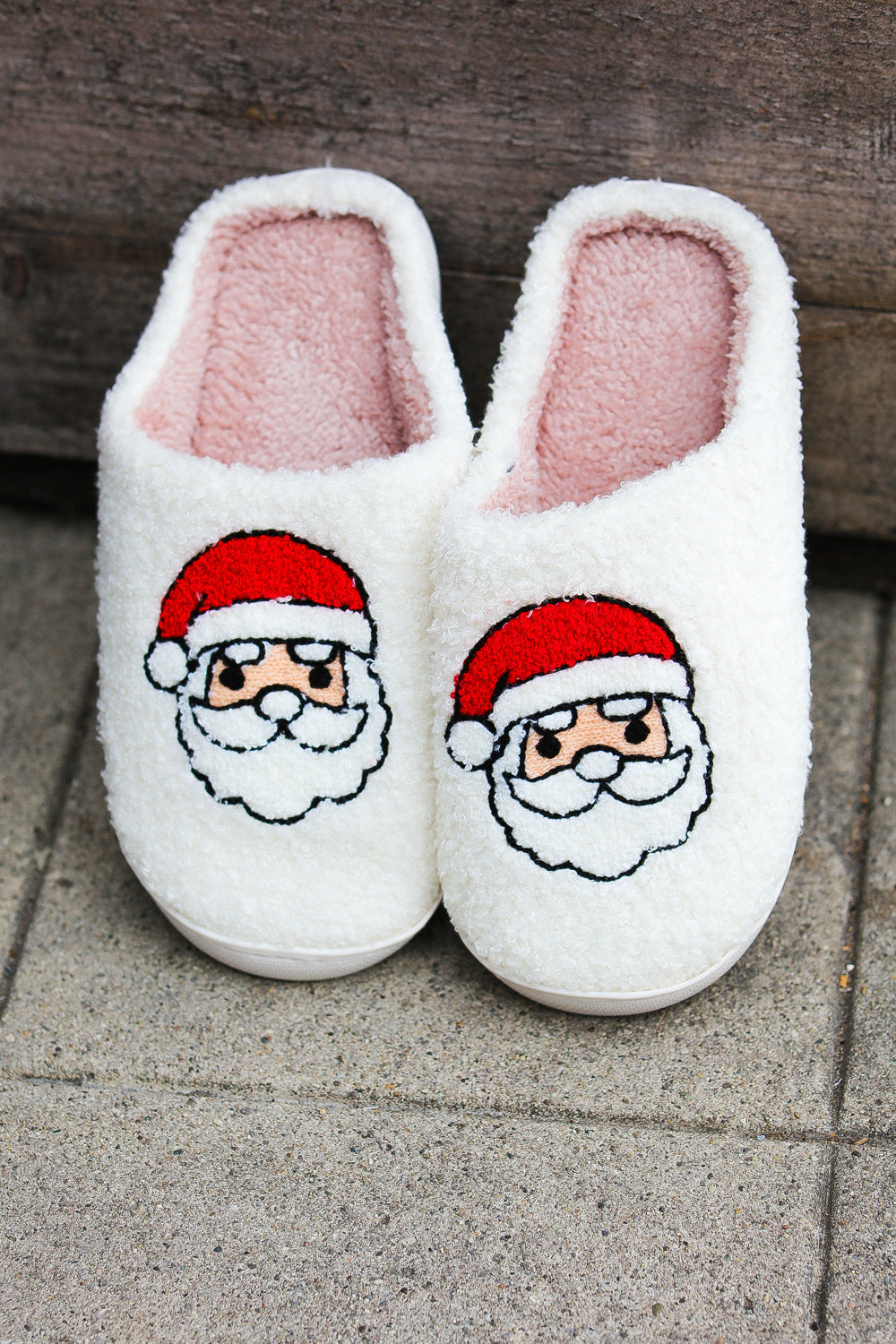 Santa Fleece Slippers