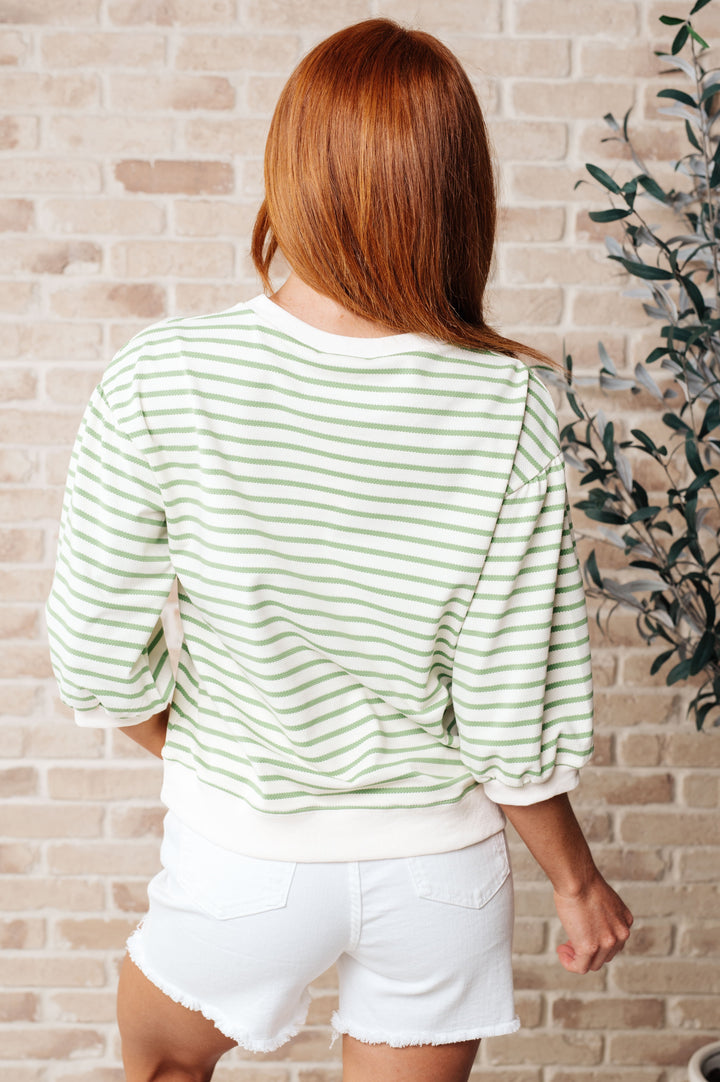 Above Par Striped Top