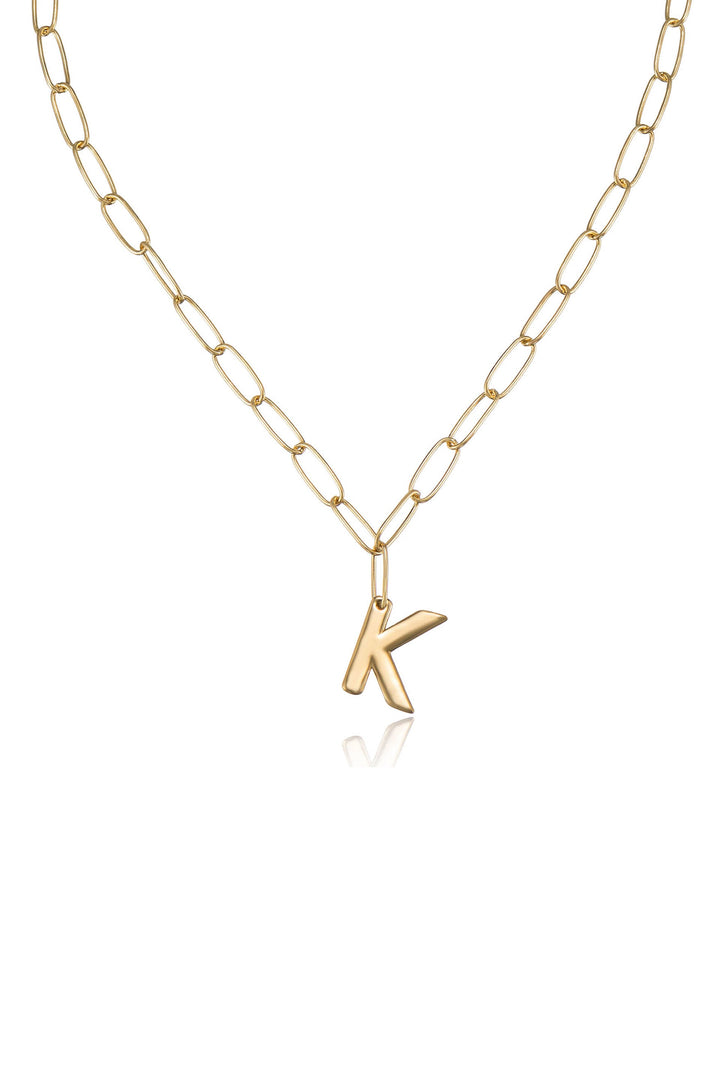 Ettika: Paperclip Link Initial Necklace