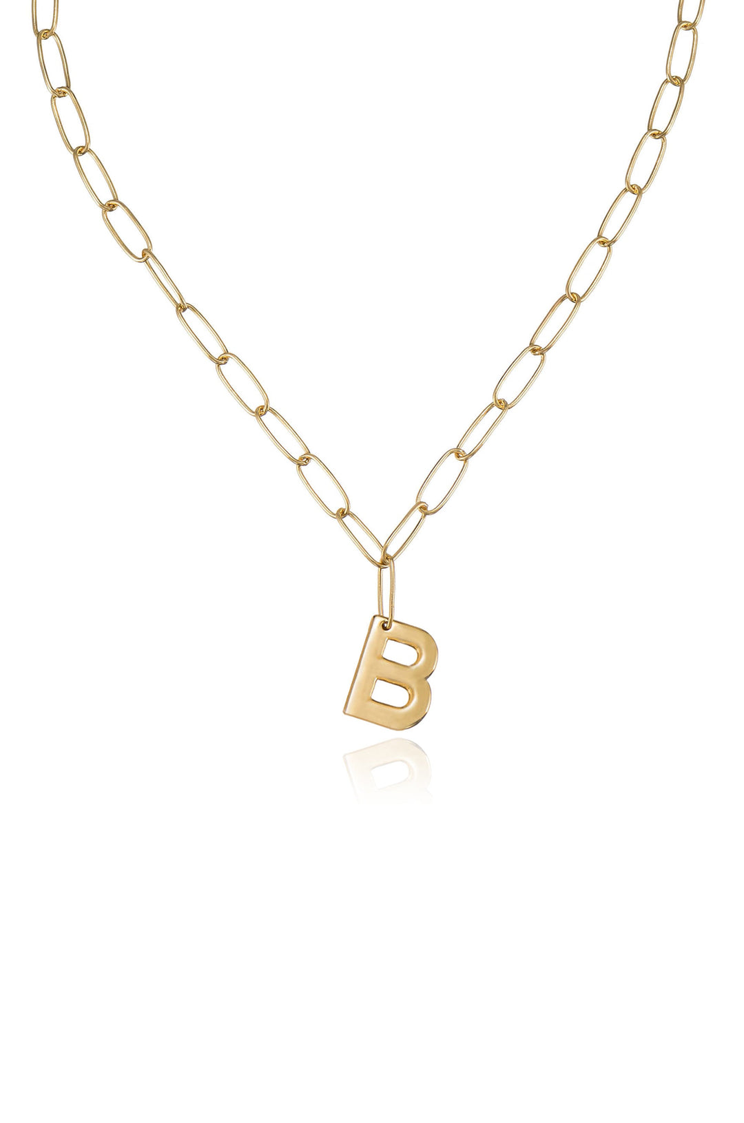 Ettika: Paperclip Link Initial Necklace