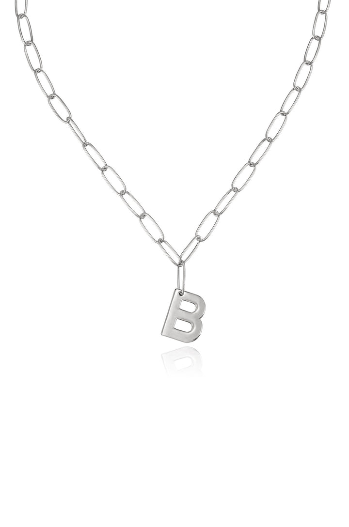 Ettika: Paperclip Link Initial Necklace