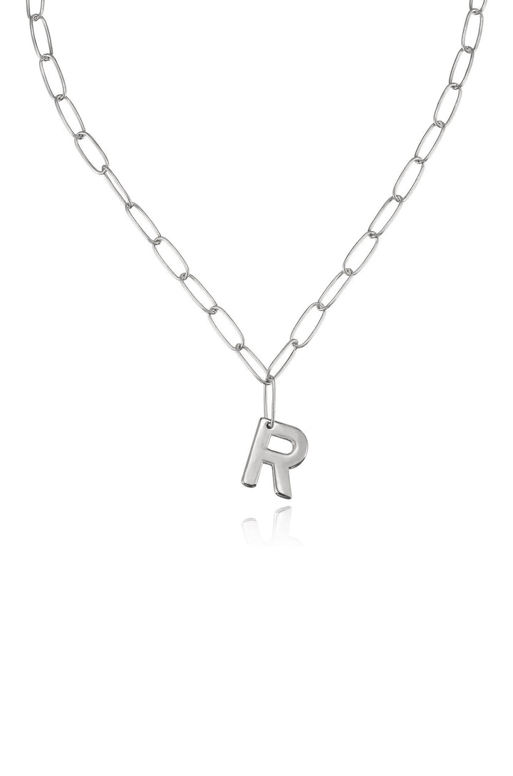 Ettika: Paperclip Link Initial Necklace