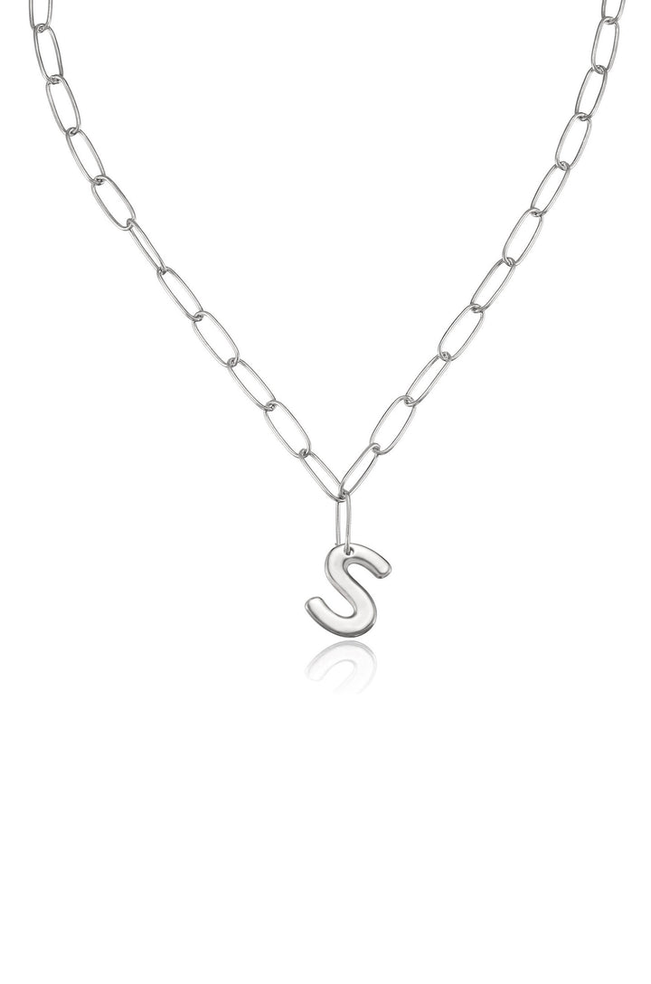 Ettika: Paperclip Link Initial Necklace