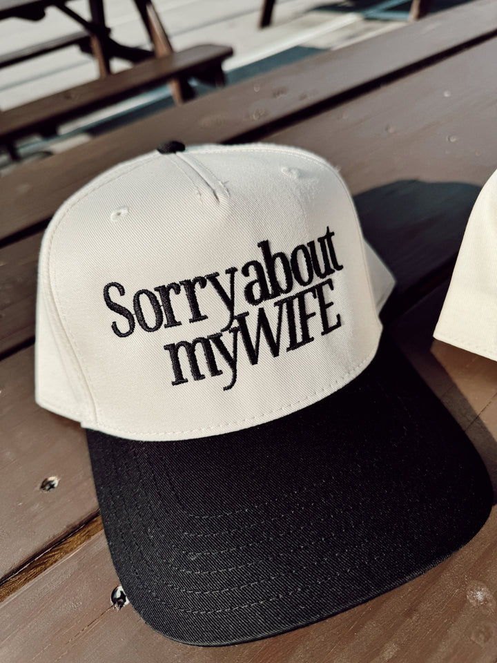 Sorry about my Husband / Wife Trucker Hat