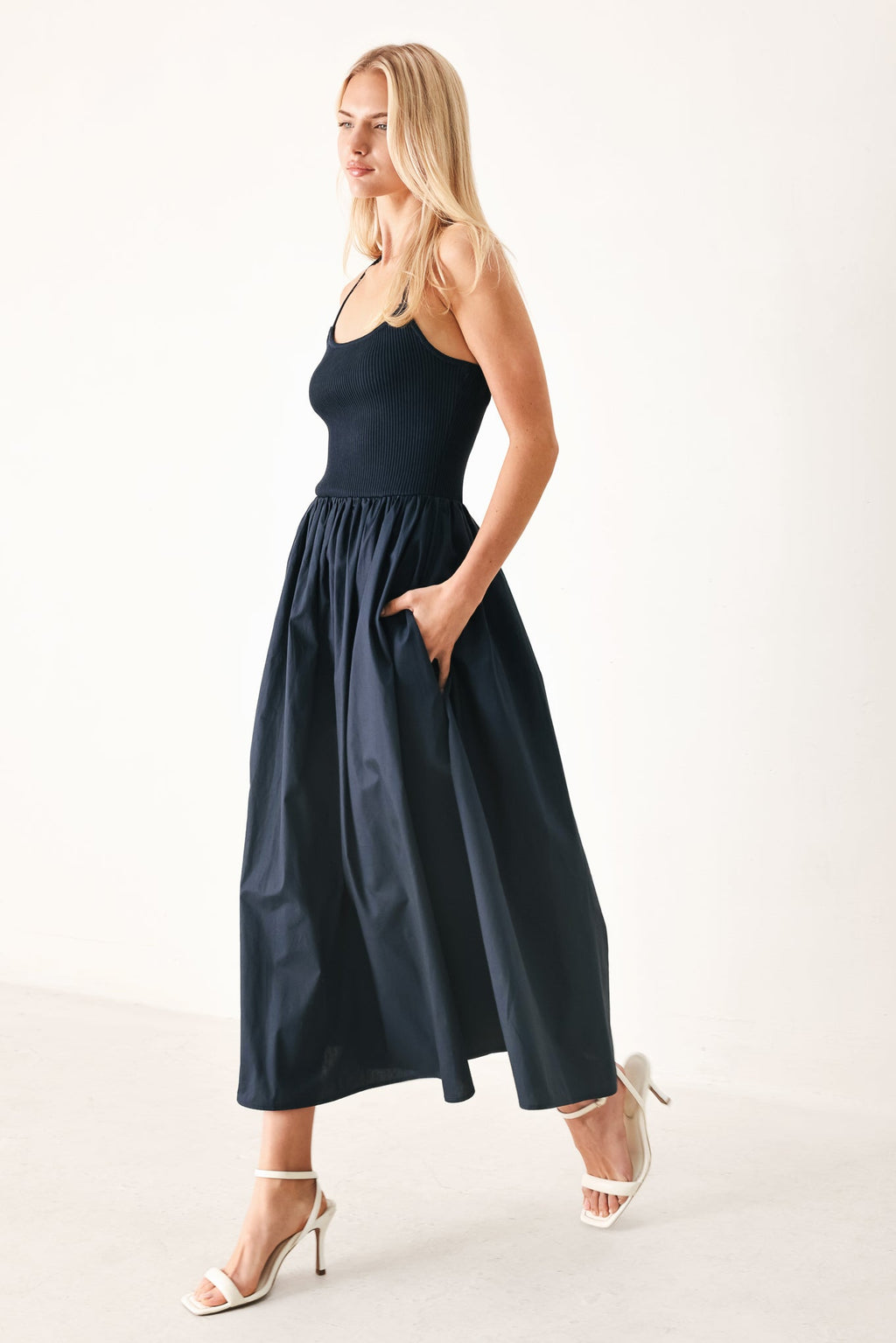 Midnight Coast Midi Dress
