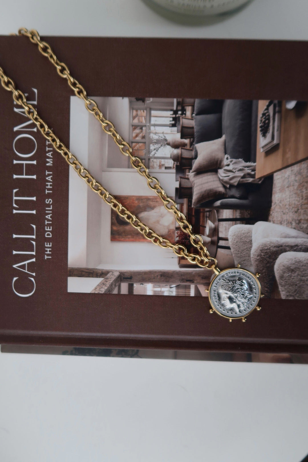 Chansuttpearls | TWO TONED COIN NECKLACE