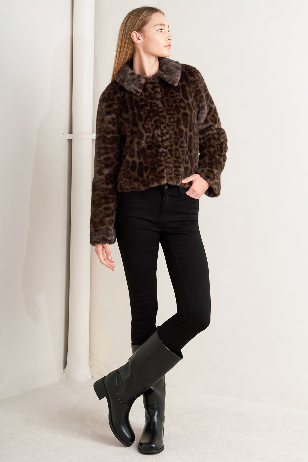 WILD FAME FAUX FUR JACKET