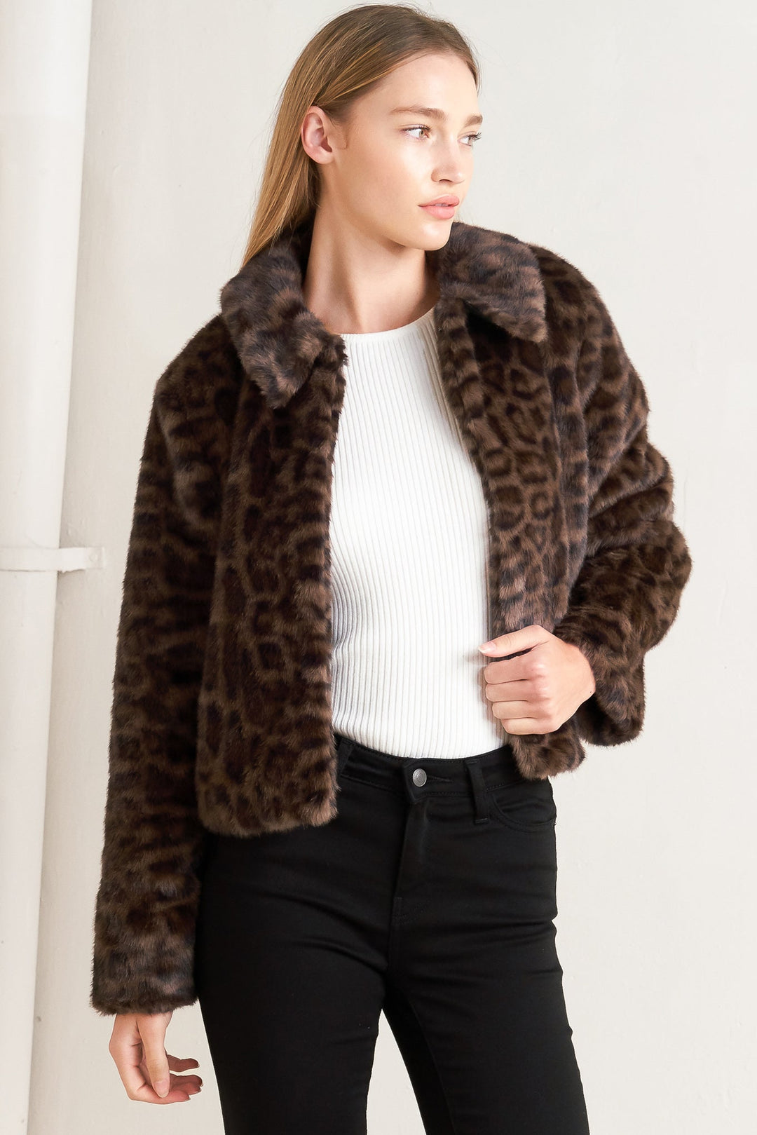 WILD FAME FAUX FUR JACKET