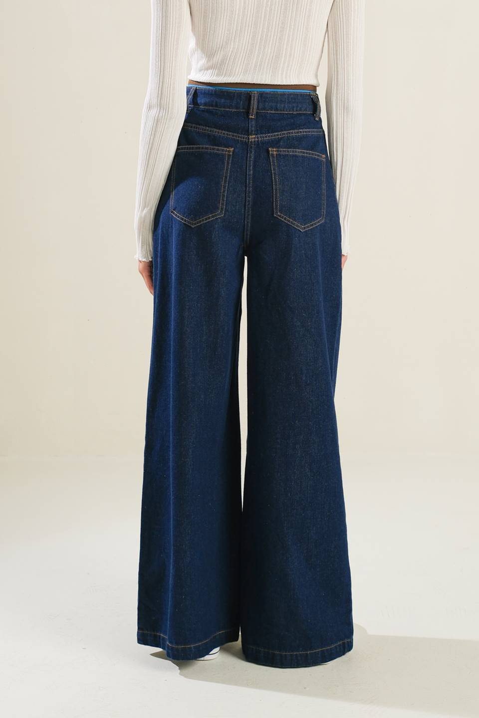 CRISP CANVAS DENIM PANTS