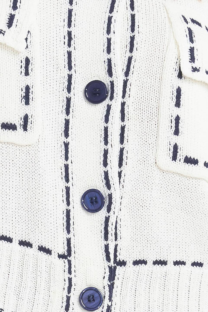 Stitched Edge Cardigan Top