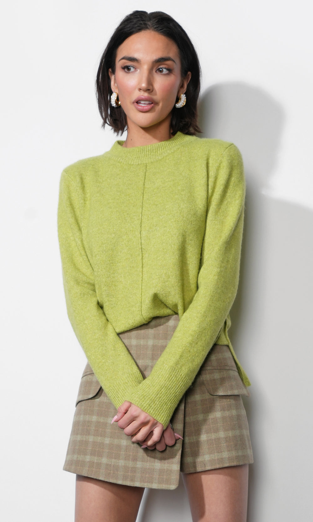 Lucia Rib Pullover Sweater Top