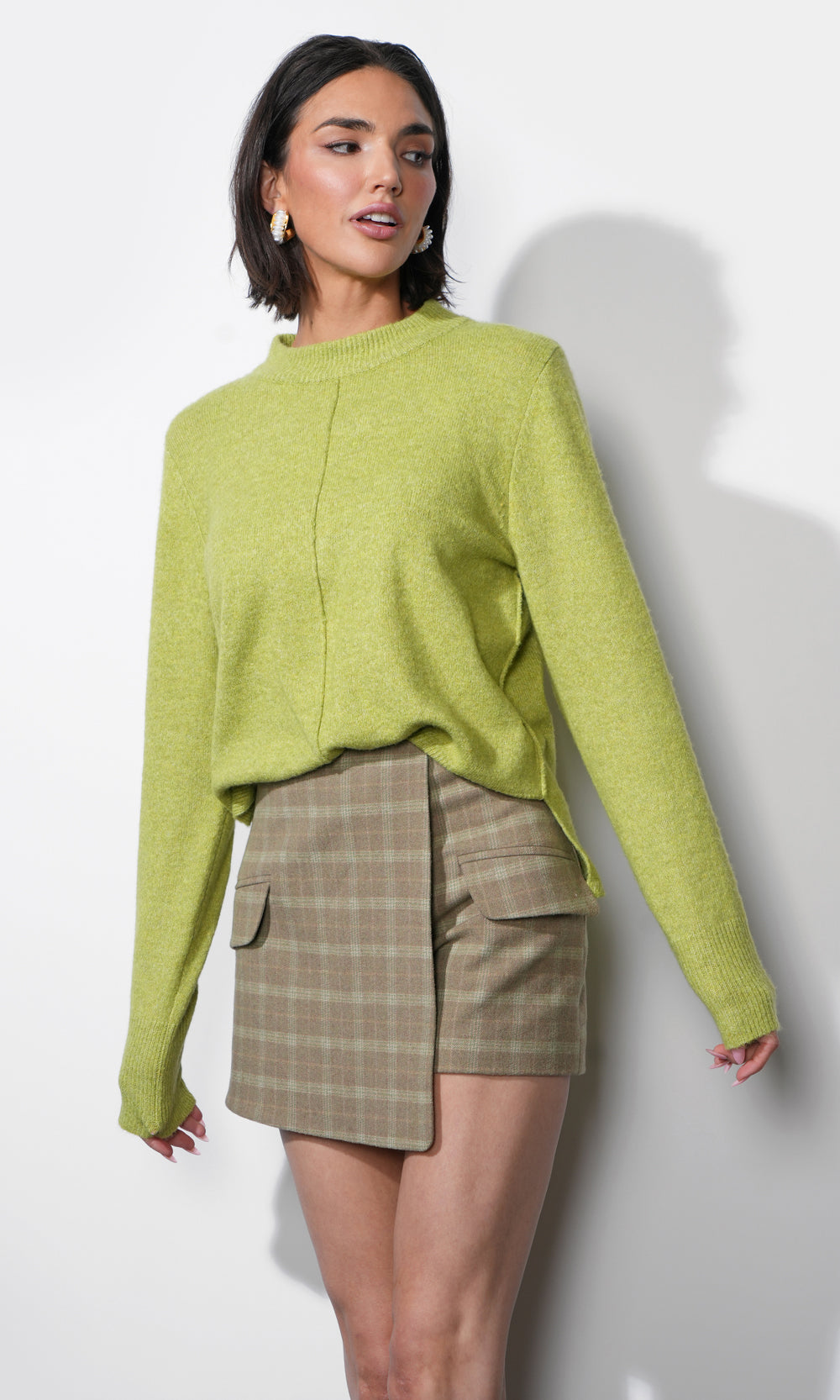 Lucia Rib Pullover Sweater Top