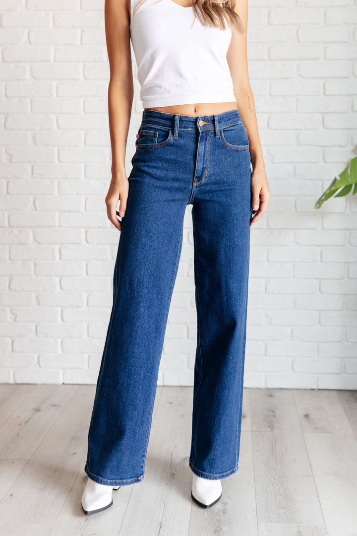 Judy Blue: Only One For Me High Rise Wide Leg Jeans