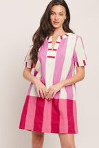 Fresh Pink Mini Dress