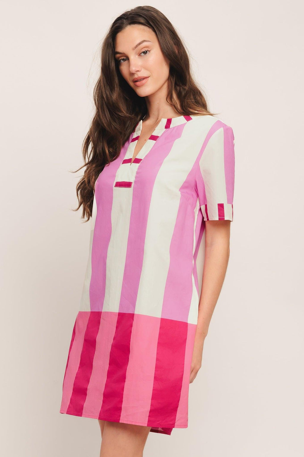 Fresh Pink Mini Dress