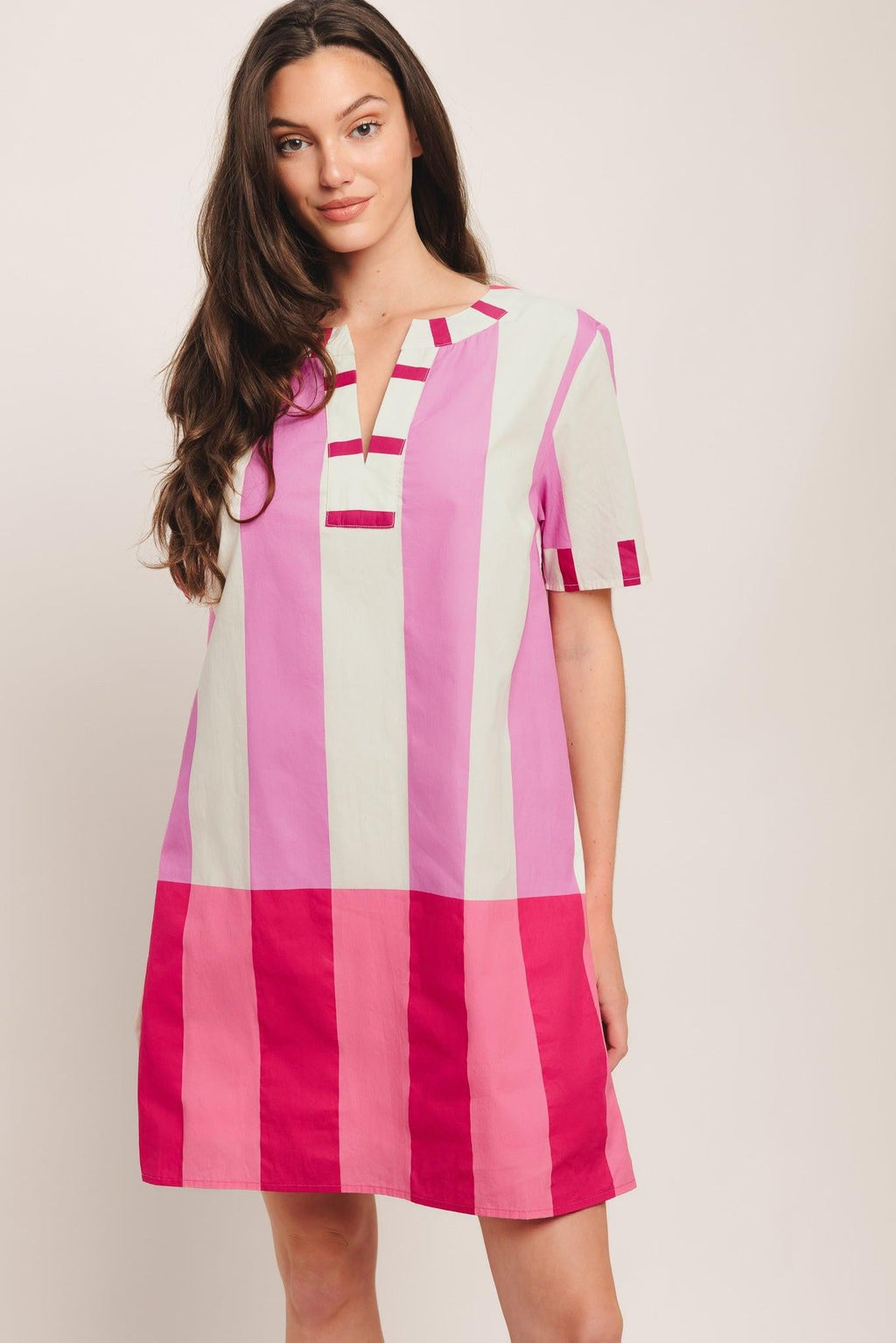 Fresh Pink Mini Dress