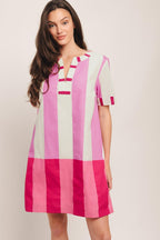 Fresh Pink Mini Dress