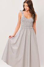 Sweet Stripe Midi Dress