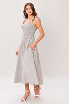 Sweet Stripe Midi Dress