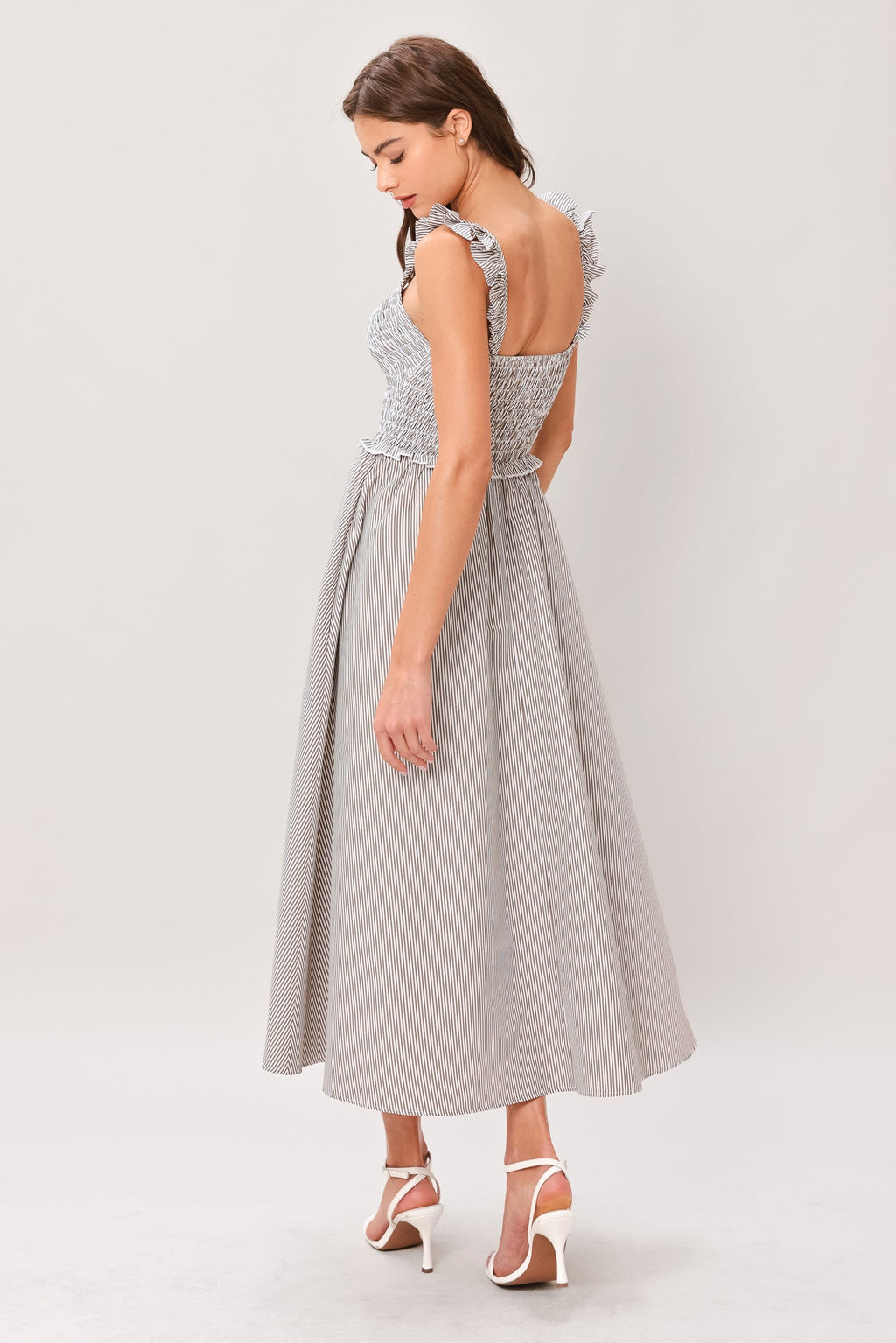 Sweet Stripe Midi Dress