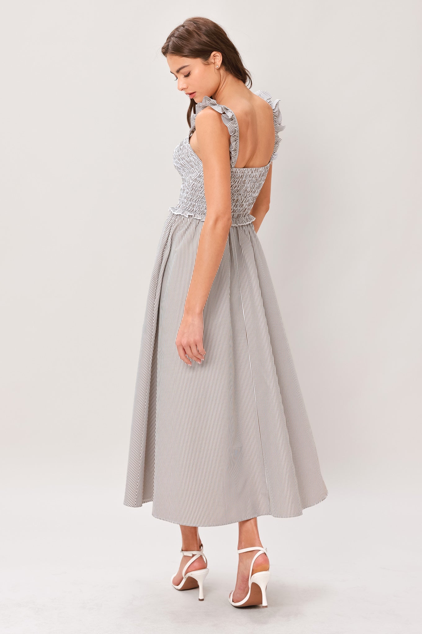 Sweet Stripe Midi Dress