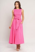 Pink Radiance Midi Dress