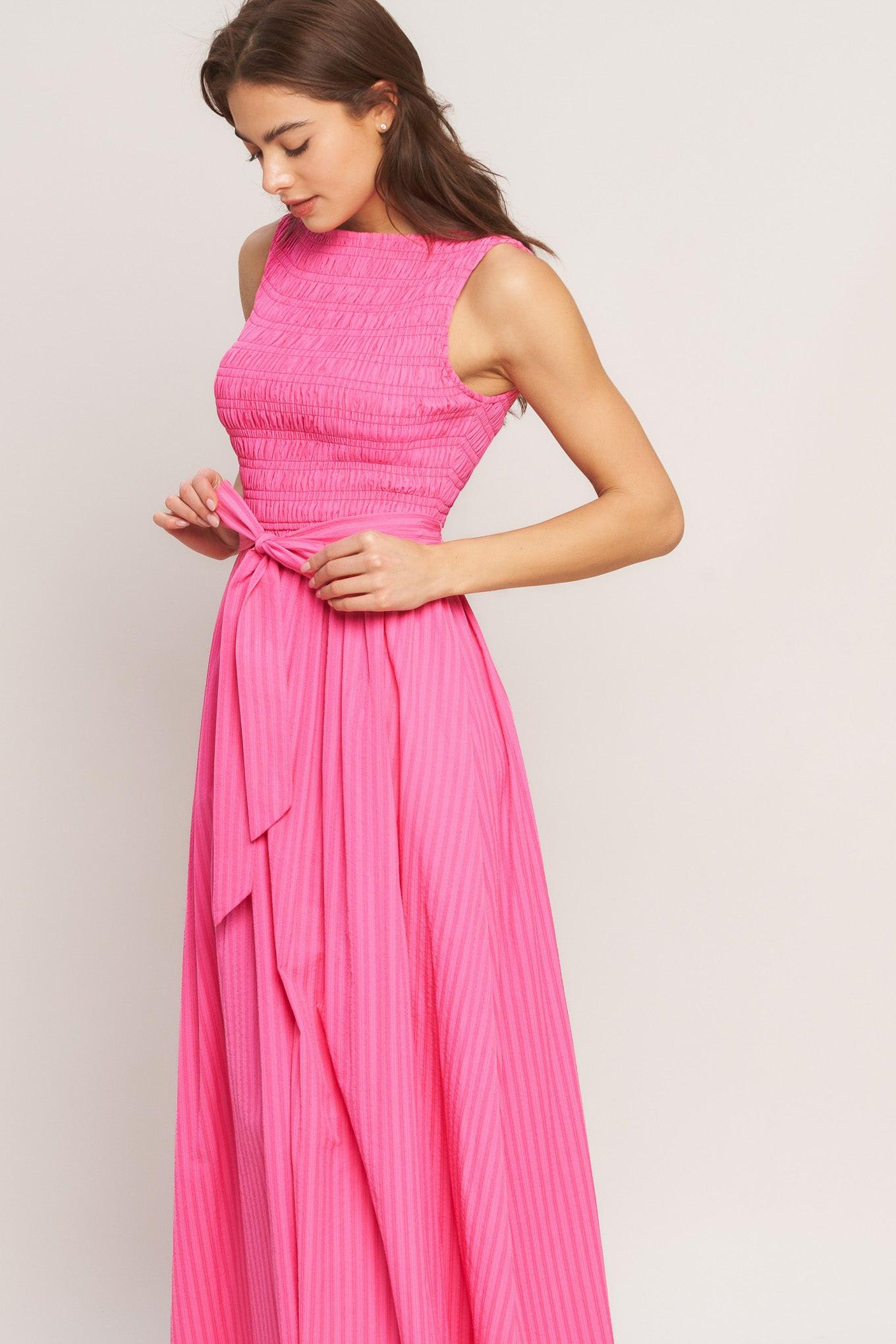 Pink Radiance Midi Dress