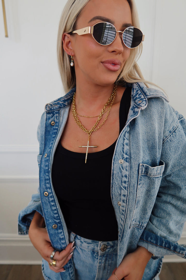 Chansuttpearls | LUXE CROSS NECKLACE