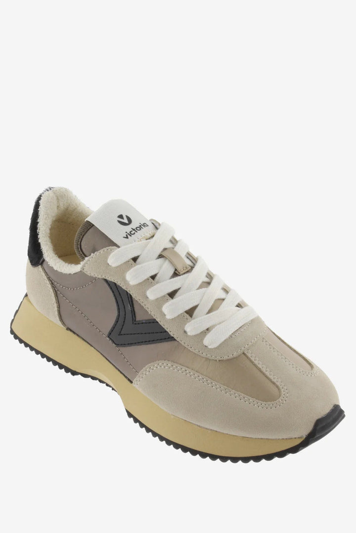 VICTORIA | Cosmos Metal Beige Sneaker