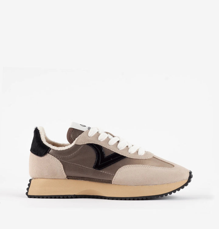 VICTORIA | Cosmos Metal Beige Sneaker