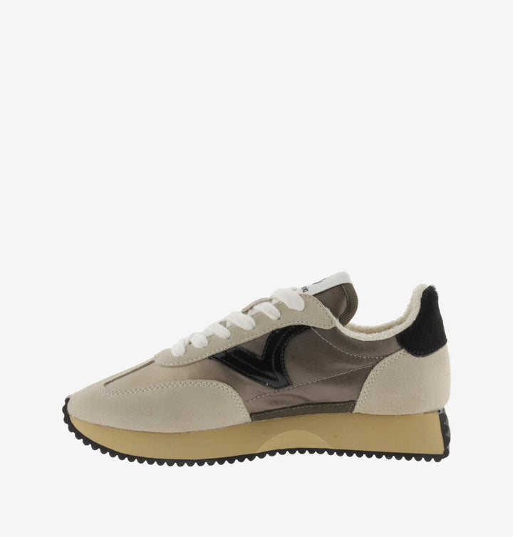 VICTORIA | Cosmos Metal Beige Sneaker