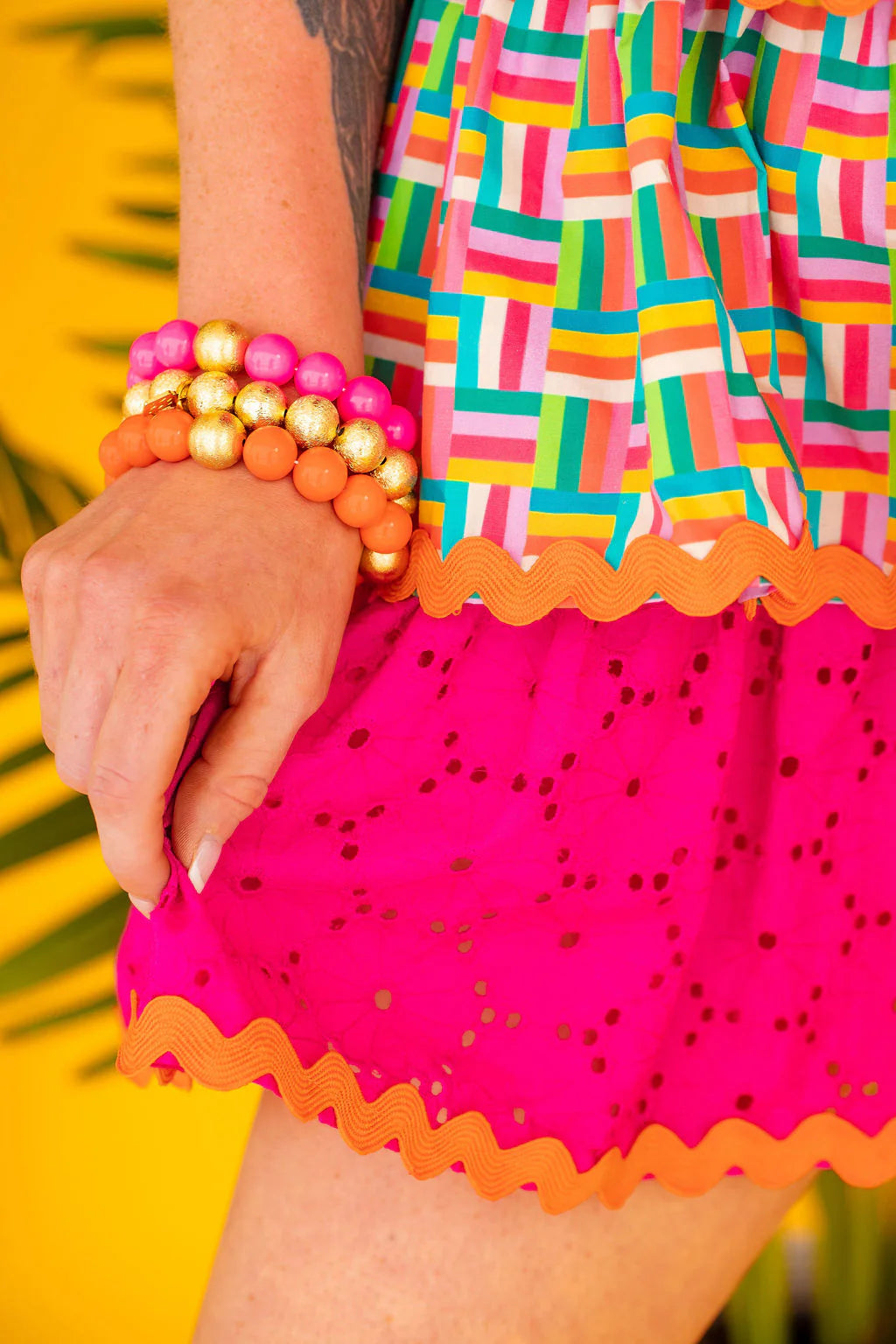 Pink Beaded Bracelet
