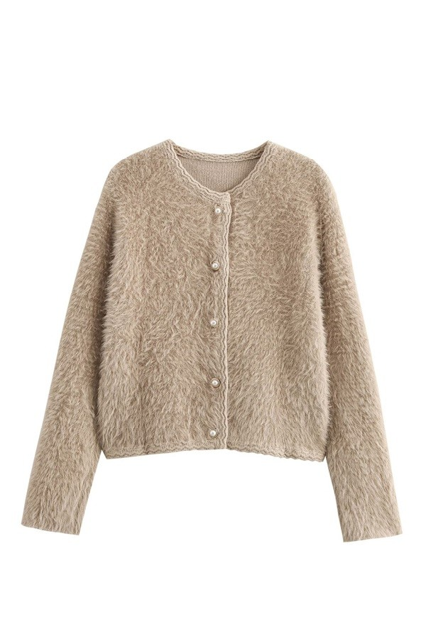 Mocha Mist Fur Cardigan