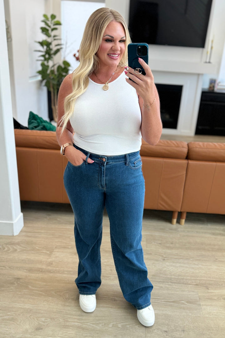 Judy Blue: Only One For Me High Rise Wide Leg Jeans