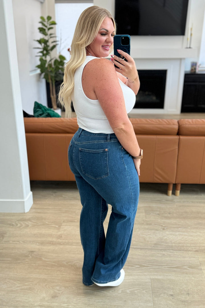 Judy Blue: Only One For Me High Rise Wide Leg Jeans